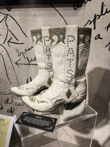 Patsy Cline’s white boots with her name designed into them. Goals, am I right, ladies? On display at the Patsy Cline Museum.