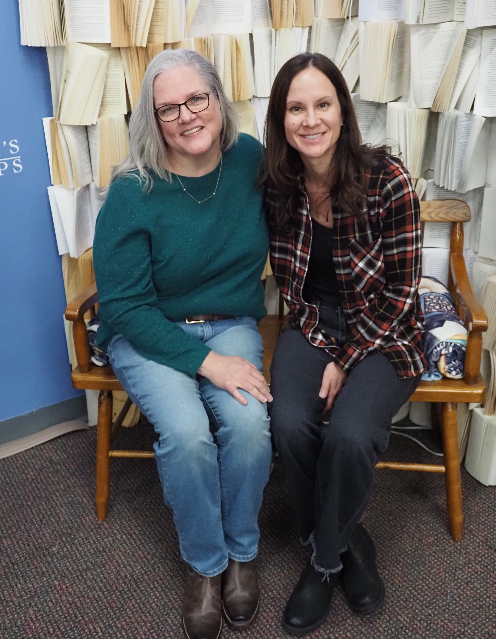 The author with fellow suspense author Mary Kubica